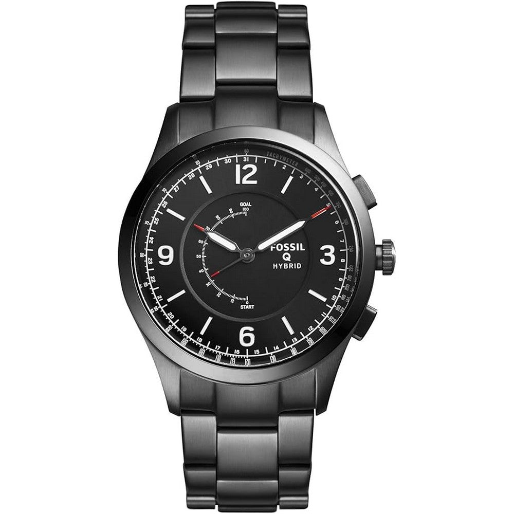 FOSSIL Hybrid FTW1207 Hybrid Smartwatch Activist Smoke Stainless Steel Men's Watch.