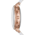 FOSSIL HYBRID FTW5045 Analog Display and Leather Strap Womens Quartz Watch. Fossil