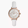 FOSSIL HYBRID FTW5046 Stainless Steel Hybrid with Leather Strap Women's Watch.