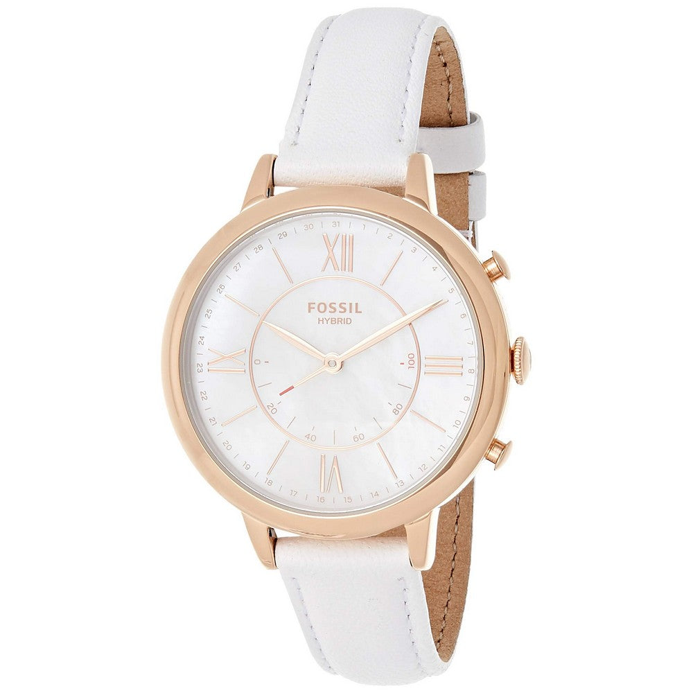 FOSSIL HYBRID FTW5046 Stainless Steel Hybrid with Leather Strap Women's Watch.