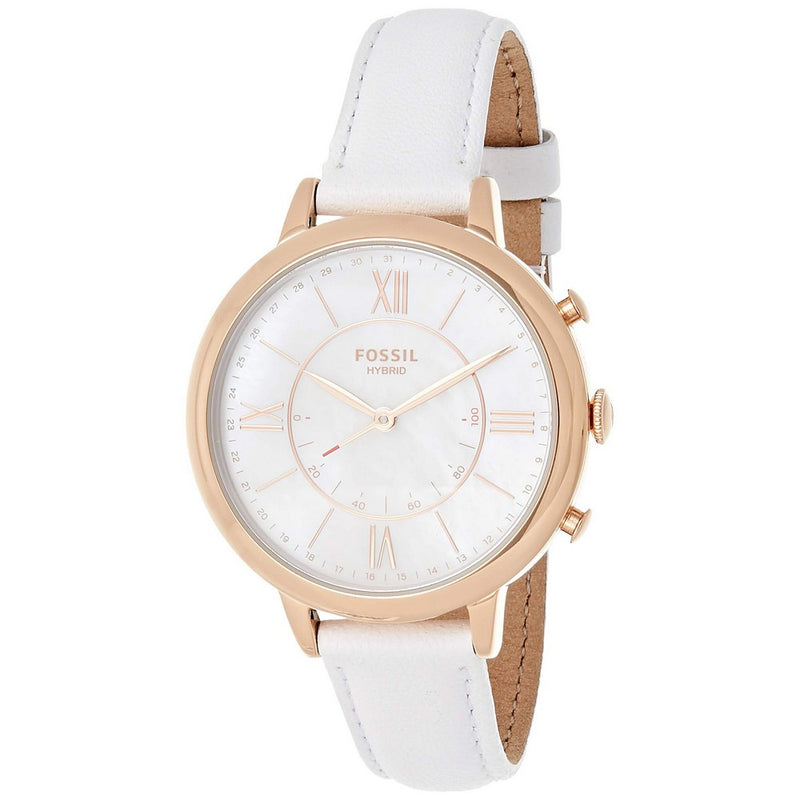 FOSSIL HYBRID FTW5046 Stainless Steel Hybrid with Leather Strap Women's Watch. Fossil