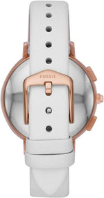 FOSSIL HYBRID FTW5048 Smartwatch Harper with White Leather Strap Women's Watch Fossil