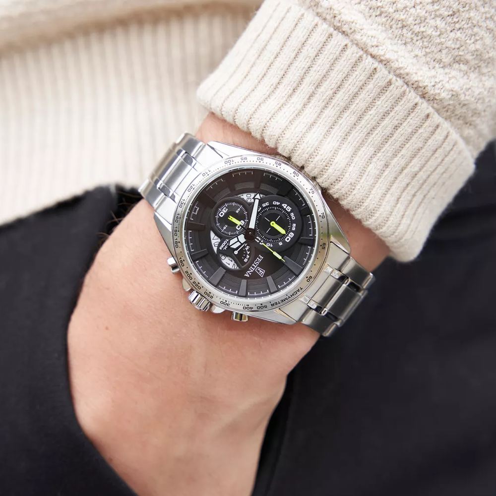 Festina F6864-6 Chronograph Black Dial Analog Quartz Men's Watch