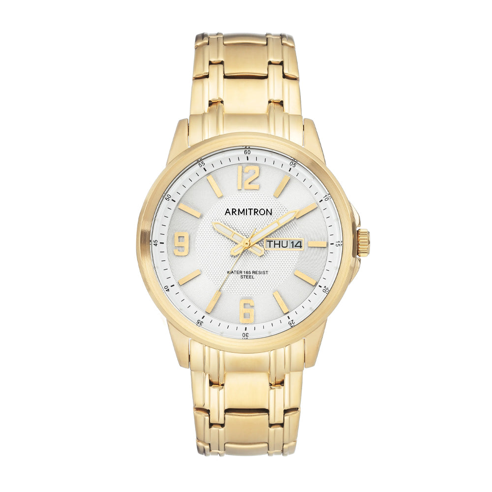 Armitron 20/5295WTGP Gold-tone Men's Bracelet Watch