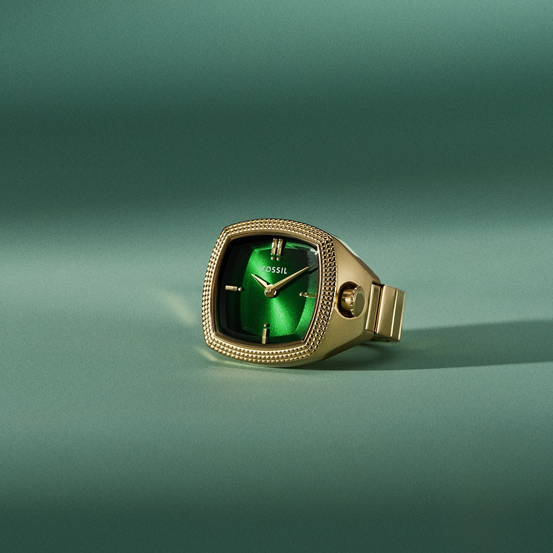 FOSSIL LE1213 x Nick Jonas Machine Luxe Watch Ring Gold Watch