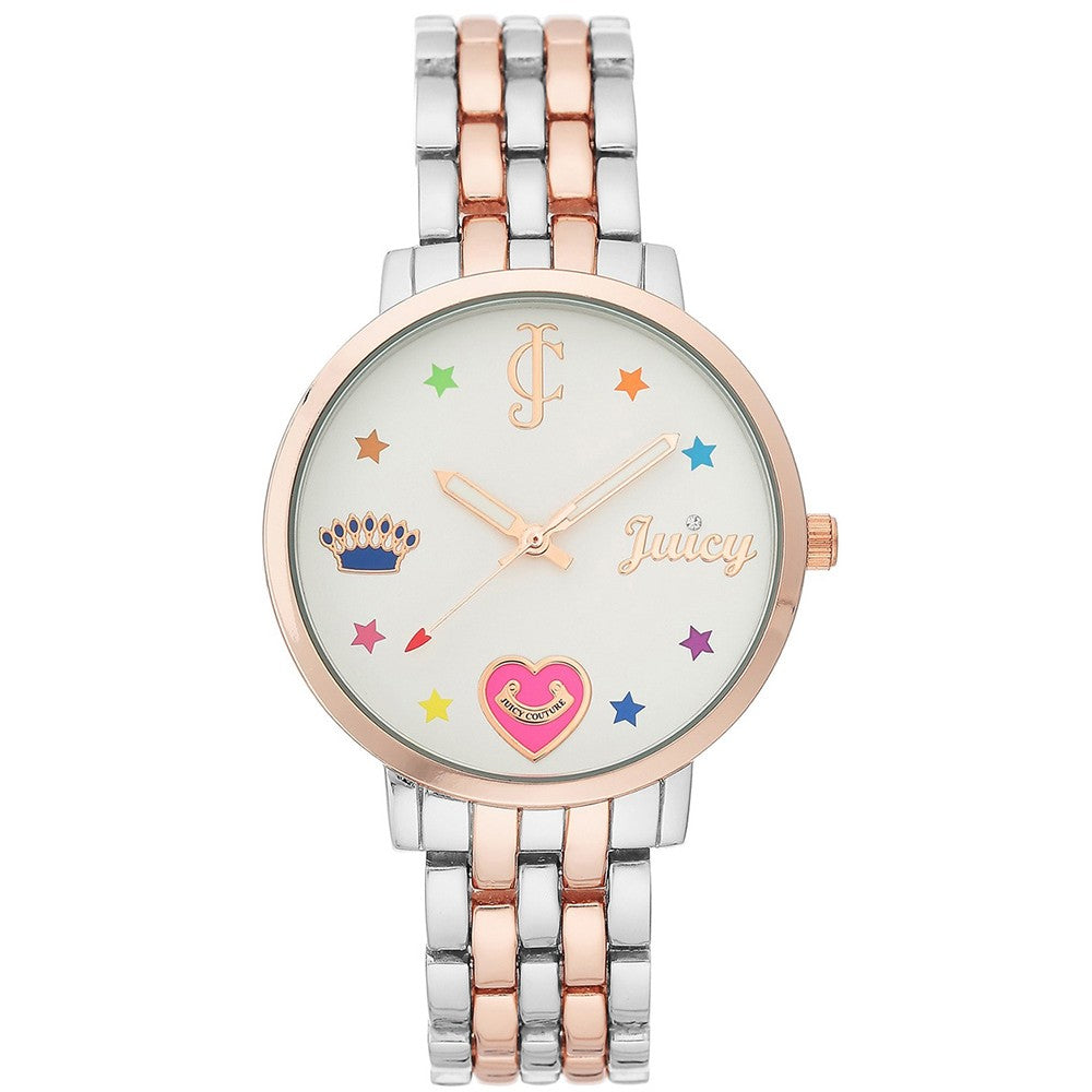 Juicy Couture Women's Watch JC/1108SVRT - Elegant Silver and Rose Tone