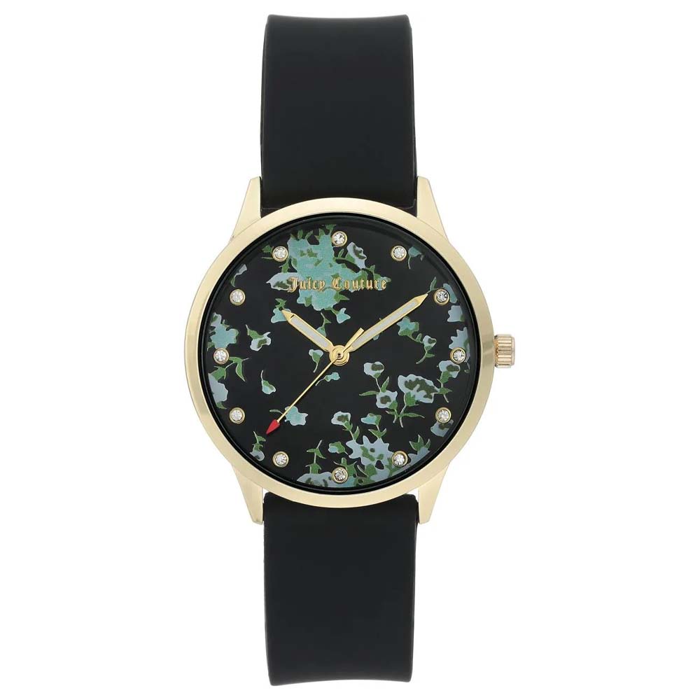 Juicy Couture JC/1118FLBK Women's Watch  - Black Floral Accents
