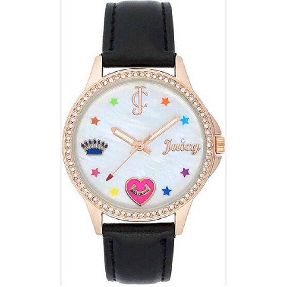 Juicy Couture Women's Watch JC/1106RGBK - Elegant Rose Gold and Black