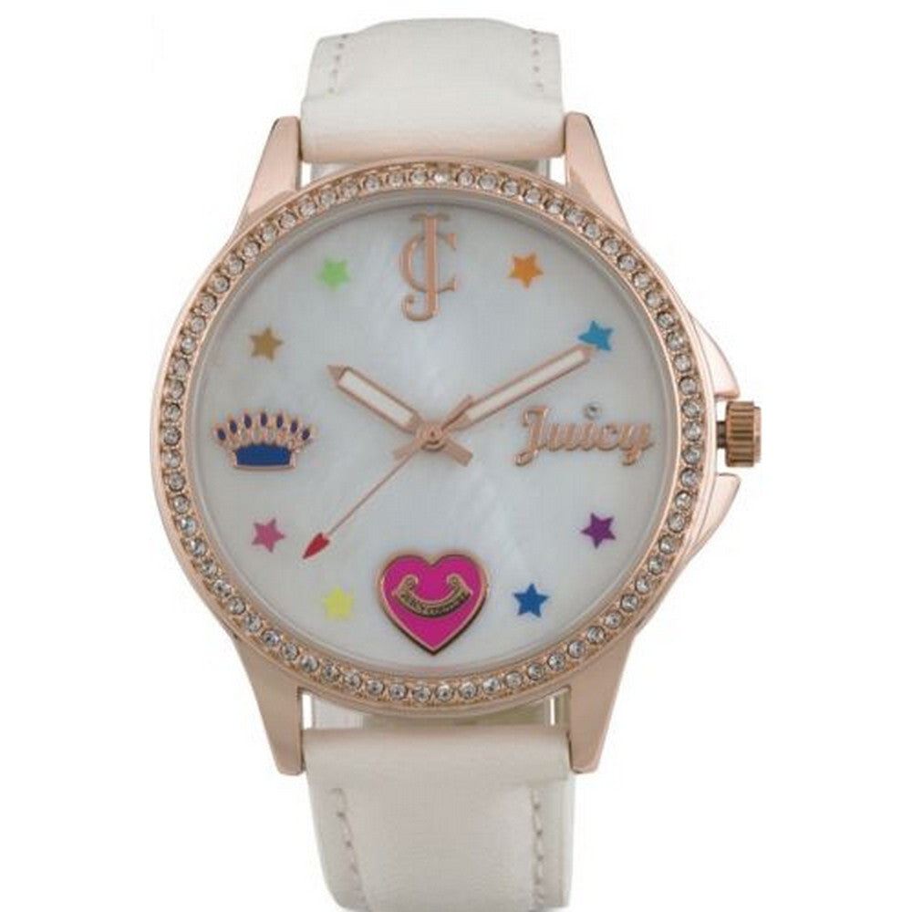 Juicy Couture Women's Watch JC/1106RGWT - Rose Gold and White Elegance