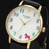 KateSpade KSW1252 Metro Black Leather Strap Women's Watch KateSpade