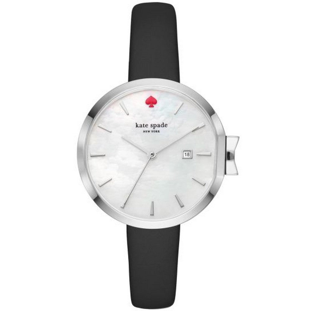 KateSpade KSW1269 Park Row Mother of Pearl Dial Black Women's Watch KateSpade