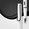 LAMY Safari Fountain Pen white Black clip