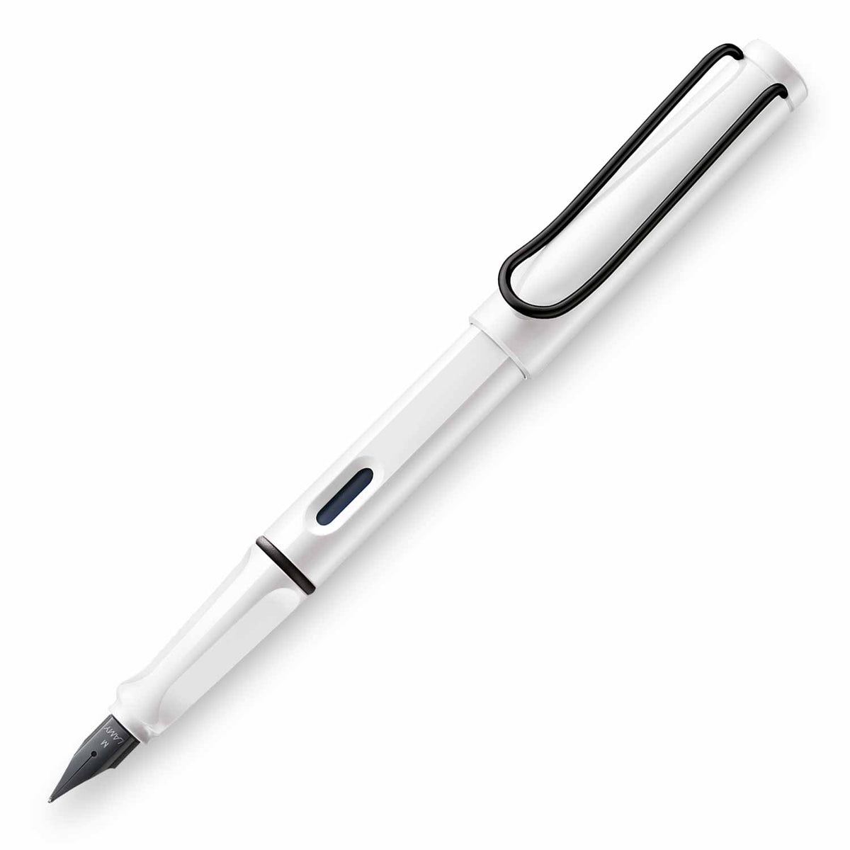 LAMY Safari Fountain Pen white Black clip
