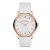 Marc Jacobs MBM1284 Baker Mini Rose Gold Tone White Leather Women's Watch Marc Jacob