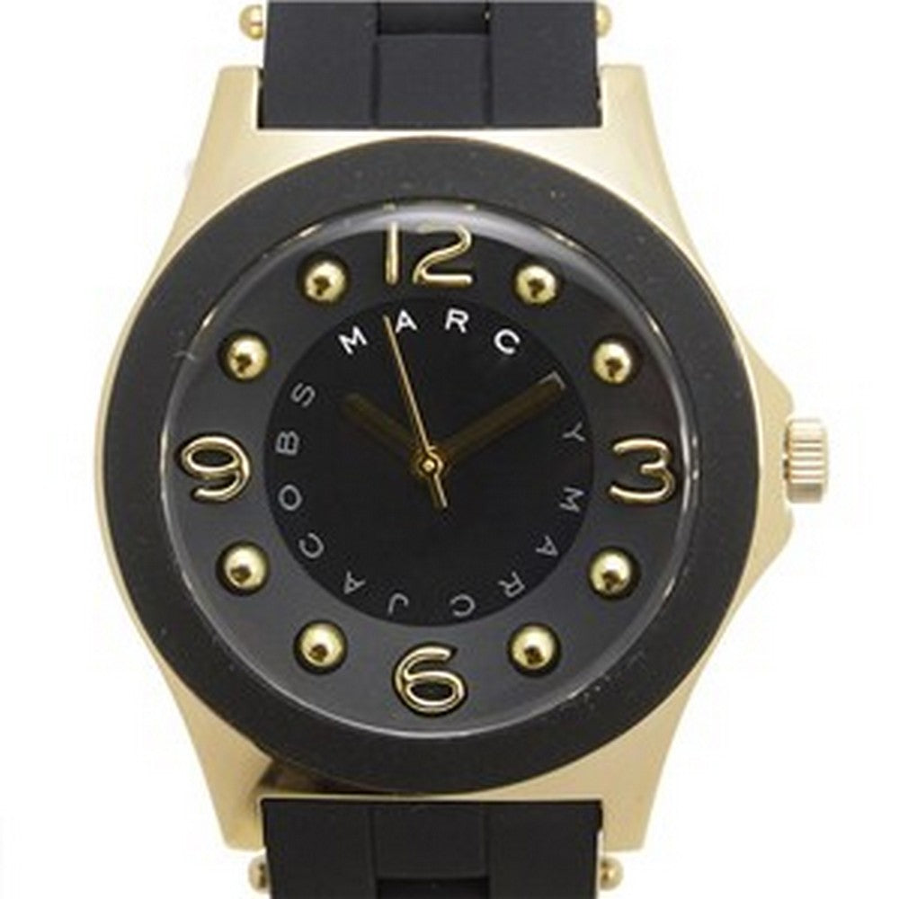 Marc Jacobs MBM2540 Pelly Black Dial Gold Tone Stainless Steel Women's Watch