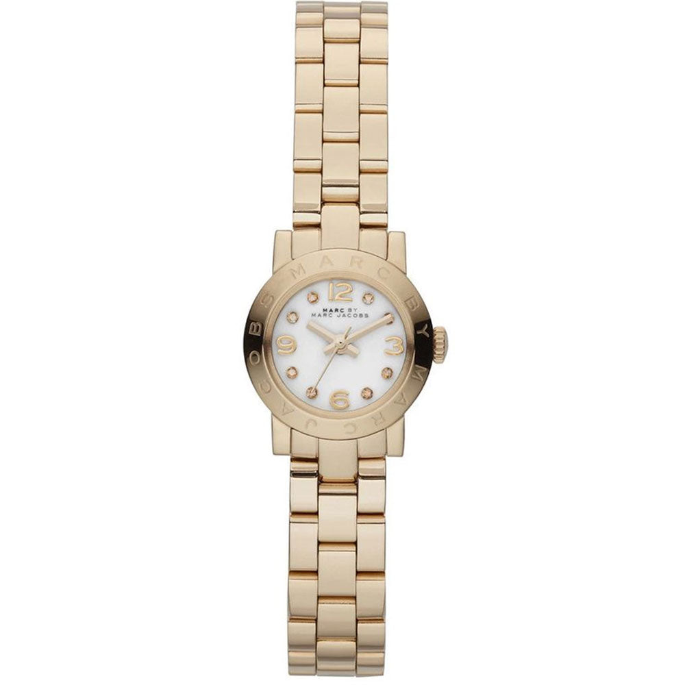 Marc Jacobs MBM3226 Amy Dinky Stainless Steel White Dial Gold tone Women's Watch