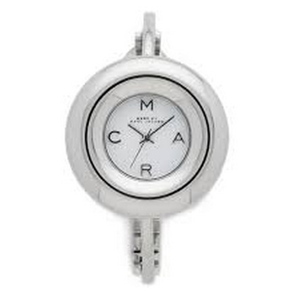 Marc Jacobs MBM3395 Donut Gloss Stainless Steel White Dial Bangle Women's Watch