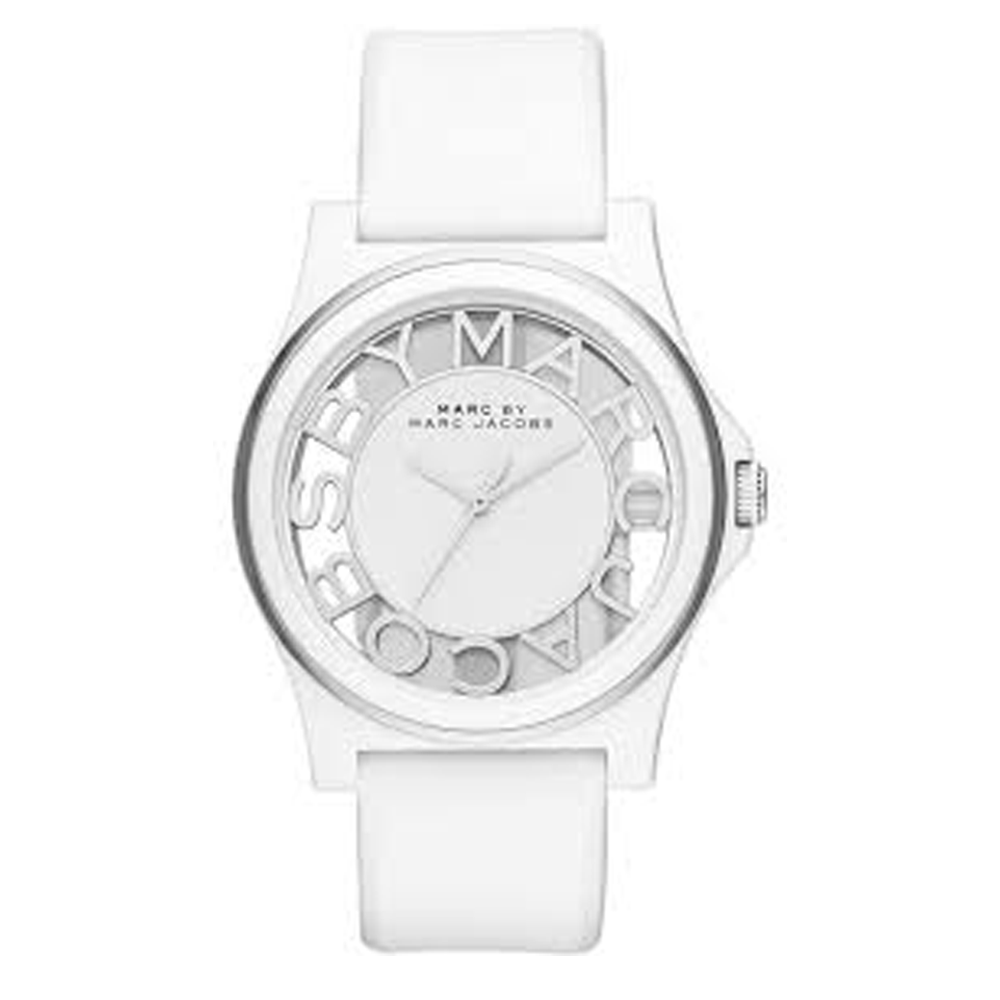 Marc Jacobs MBM4015 Henry Skeleton White Silicone Women's Watch