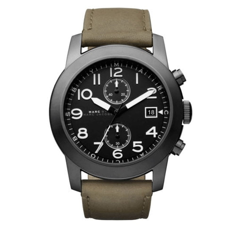 Marc Jacobs MBM5034 Larry Chronograph Olive Leather Men's Watch