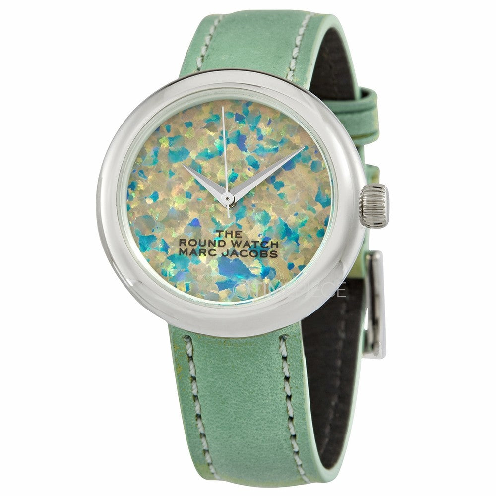 Marc Jacobs MJ0120179285 Quartz Green Dial Green Leather Strap Women's Watch Marc Jacob