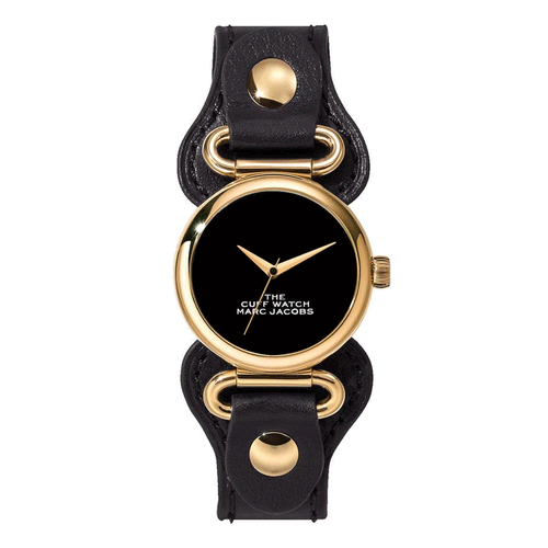 Marc Jacobs MJ0120179287 The Cuff Quartz Black Dial Black Strap Women's Watch