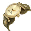 Marc Jacobs MJ0120179289 The Cuff Quartz Gold Dial Green Strap Women's Watch