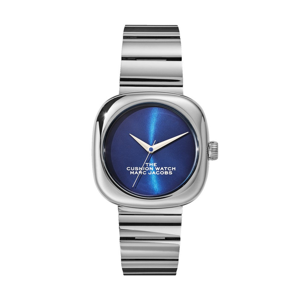 Marc Jacobs MJ0120179300 The Cushion Quartz Blue Dial Women's Watch