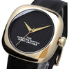 Marc Jacobs MJ0120179302 The Cushion Quartz Black Dial Gold tone Women's Watch