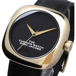 Marc Jacobs MJ0120179302 The Cushion Quartz Black Dial Gold tone Women's Watch