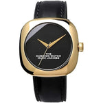 Marc Jacobs MJ0120179302 The Cushion Quartz Black Dial Gold tone Women's Watch Marc Jacob