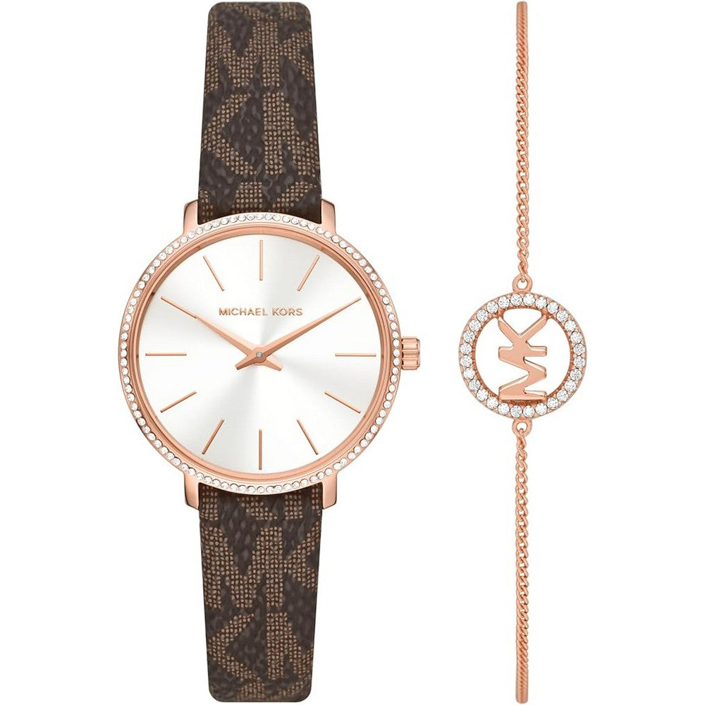 Michael Kors Pyper Mini Women's Watch  Stainless Steel Watch for Women with Steel Leather  or Silicone Band