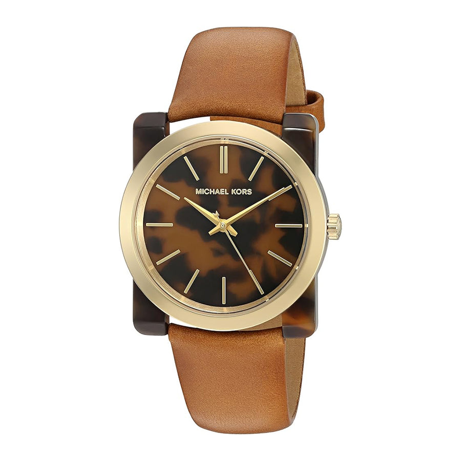 Michael Kors MK2484 Kempton Tortoise shell Acetate Dial Women's Watch Michaelkors