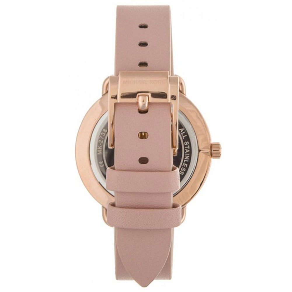 Michael Kors Portia Quartz Pink Leather Strap Women's Watch MK2738