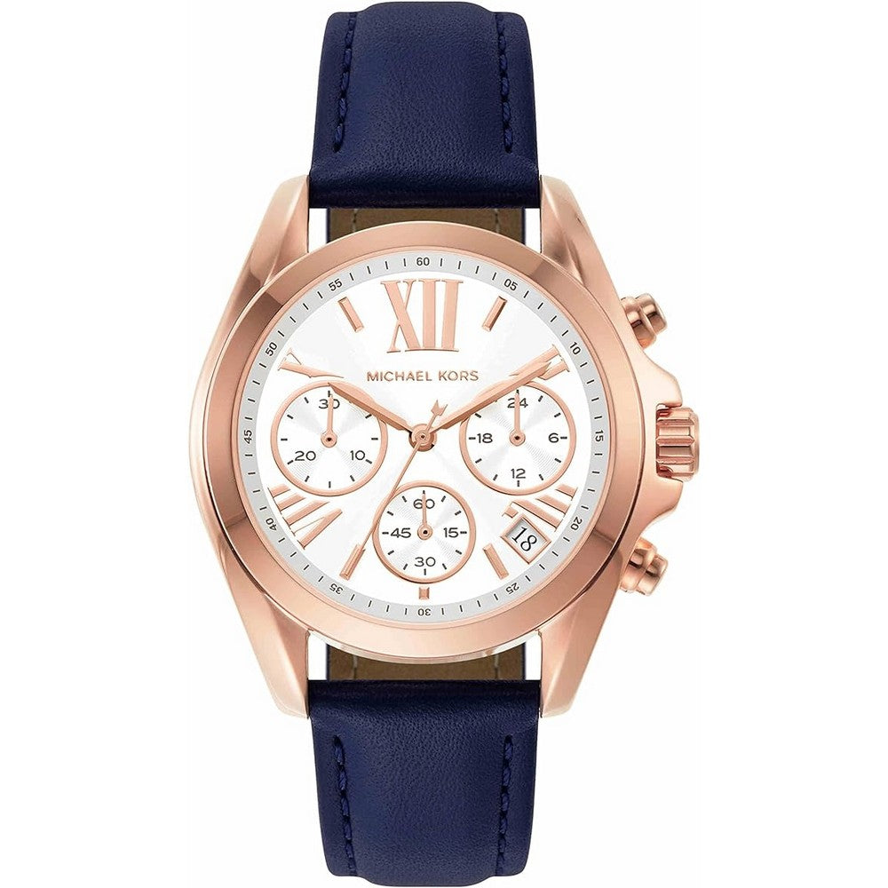 Michael Kors Bradshaw Chronograph Navy Leather Watch Model: MK2960