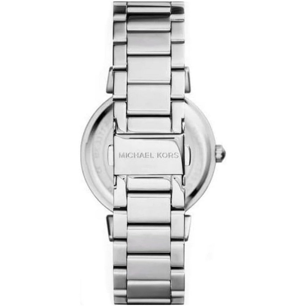 Michael Kors Caitlin Silver Crystal Pave Dial Women's Watch MK3355