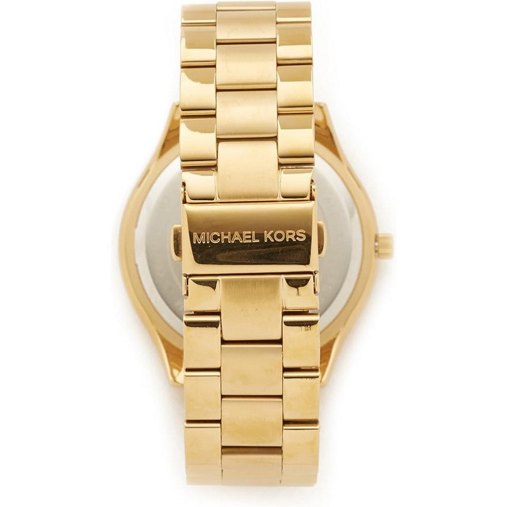 Michael Kors Women's Slim Runway Gold Tone Watch MK3492