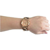 Michael Kors Runway Rose Gold-tone Tortoise Twist Chain Link women's Watch MK4269 Michaelkors