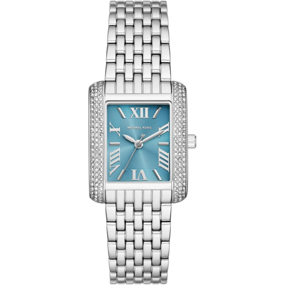 Michael Kors Emery Women's Watch, Rectangular Stainless Steel Watch for Women