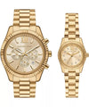 Michael Kors MK4950SET Gold Dial Couple's Watch