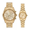 Michael Kors MK4950SET Gold Dial Couple's Watch
