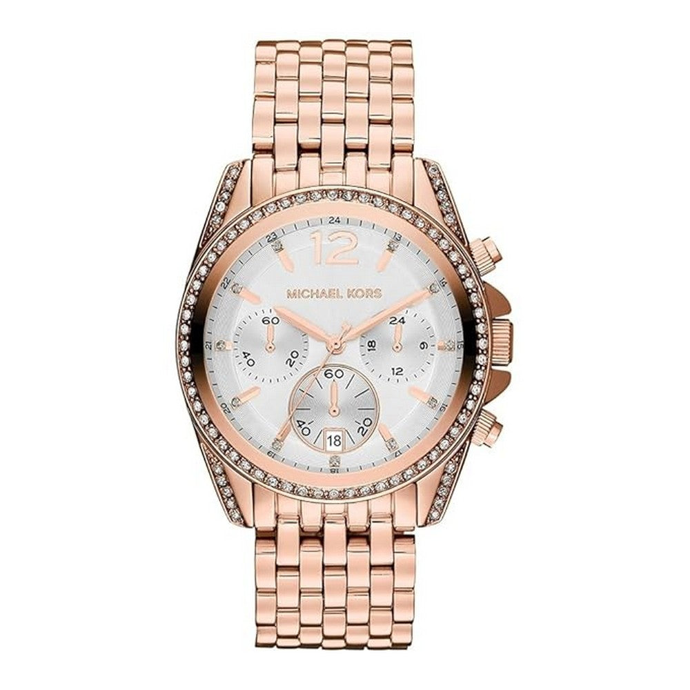 MICHAEL KORSPressley Chronograph White Dial gold tone Ladies Watch Michaelkors