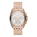 MICHAEL KORSPressley Chronograph White Dial gold tone Ladies Watch Michaelkors