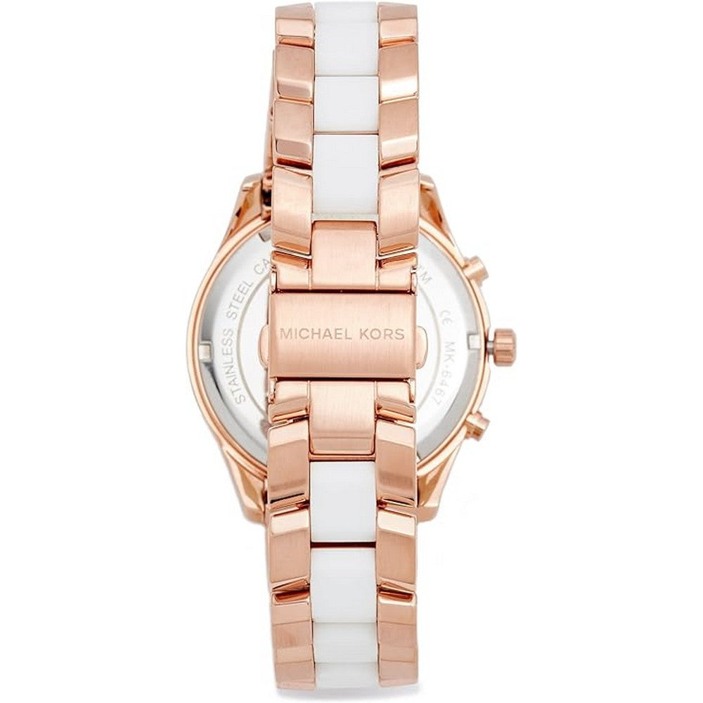 Michael Kors Briar White Dial Two Tone Women's Watch MK6467