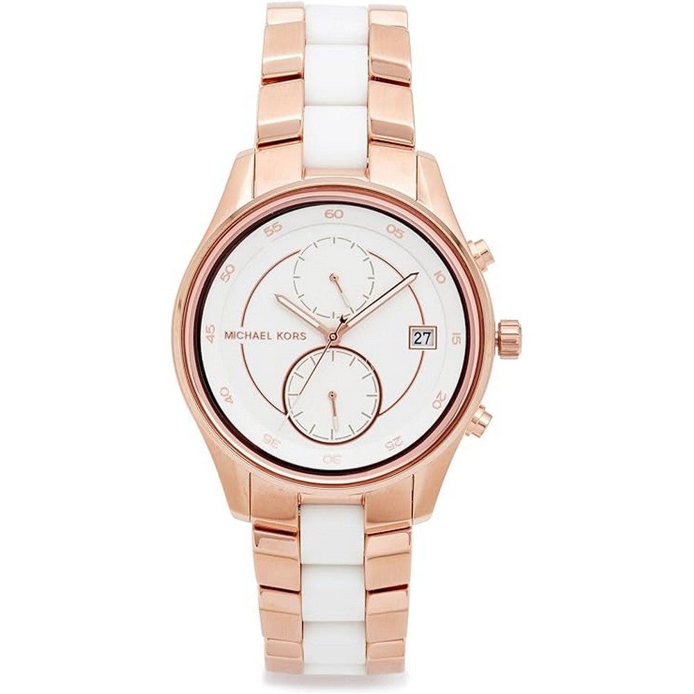 Michael Kors Briar White Dial Two Tone Women's Watch MK6467