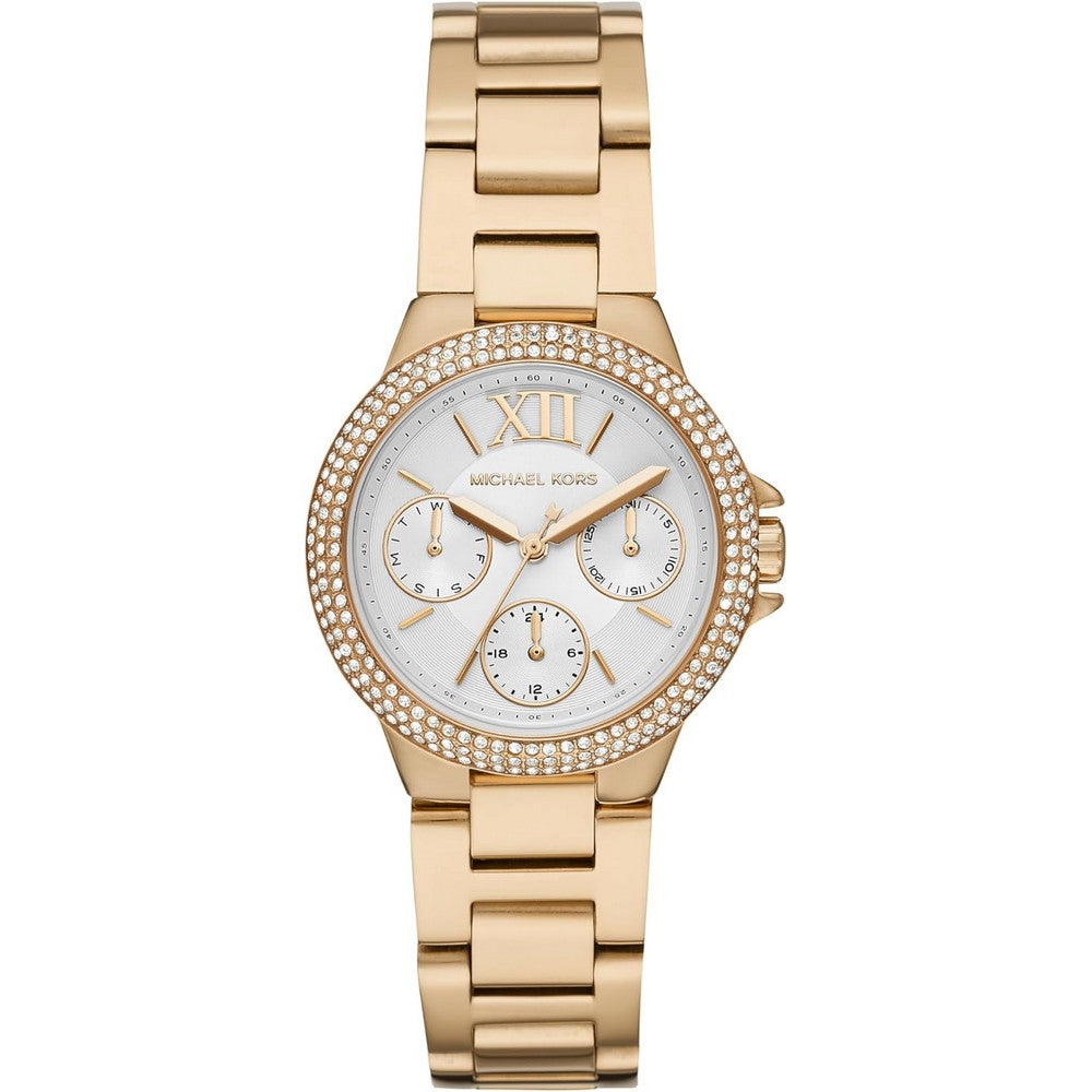 Michael Kors Mini Camille Women's Watch Stainless Steel Watch for Women with Steel or Leather Band