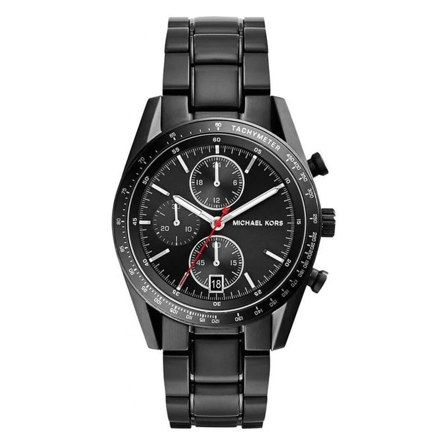 Michael Kors Accelerator Chronograph Black Dial Black Ion-plated Men's Watch MK8386 Michaelkors