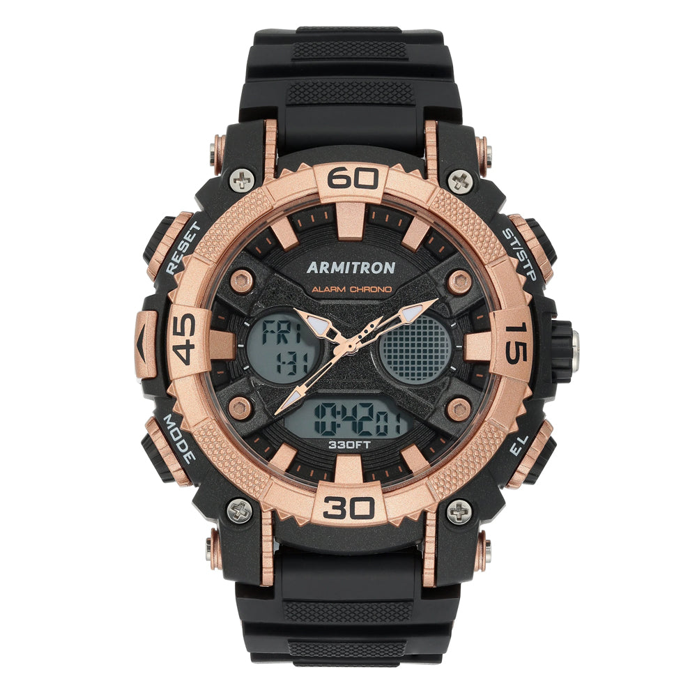 Armitron 20/5108BRG Dual Sports Analogue Digital Resin Strap Men's Watch
