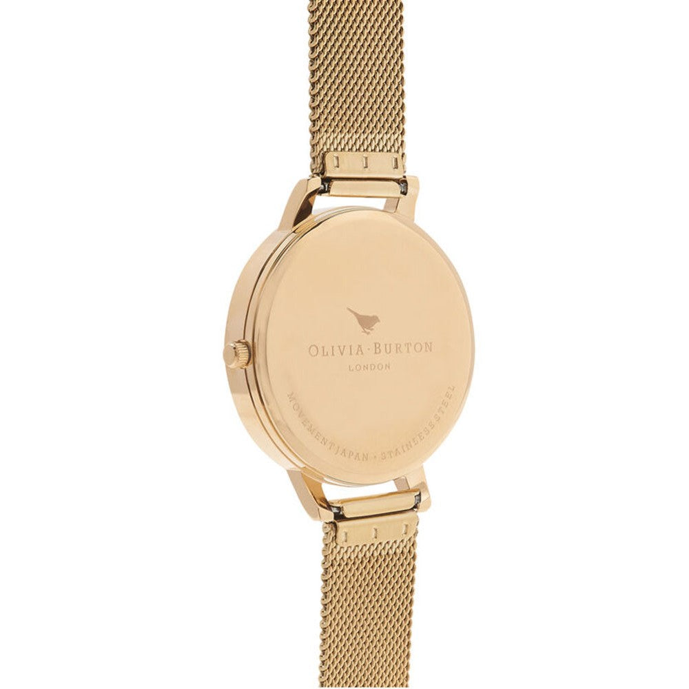 OLIVIA BURTON OB15BD84 White Dial Women's Mesh Watch