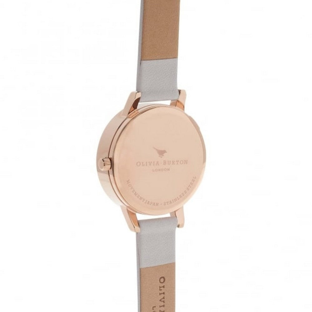 OLIVIA BURTON OB16IQ03 Snow Globe Dial & Rose Gold Women's Mesh Watch