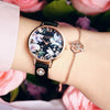 OLIVIA BURTON OB16BF23 Bejewelled Florals Quartz Black Dial Women's Watch Olivia Burton